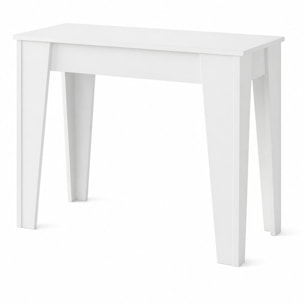 Consolle Allungabile Moderna Tavolo Estensibile Da 54 A 306 cm Con 6 Allunghe Ideale Per 14 posti Salvaspazio Guide In Metallo Design Per Soggiorno Salotto Cucina Ingresso Bianco
