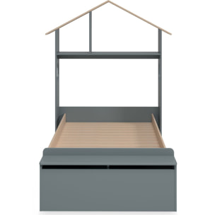 Lit enfant cabane et coffre de rangement - ANATOLE