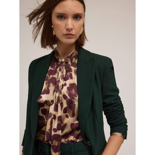 Motivi - Blazer monopetto misto viscosa - Verde