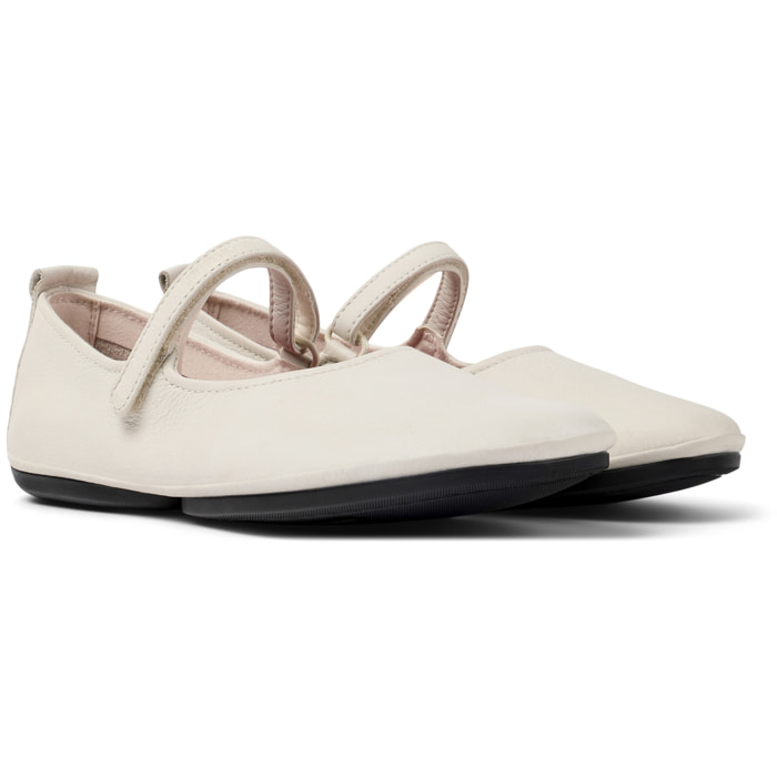 Ballerini - CAMPER Right Nina - Bianco - Pelle liscia