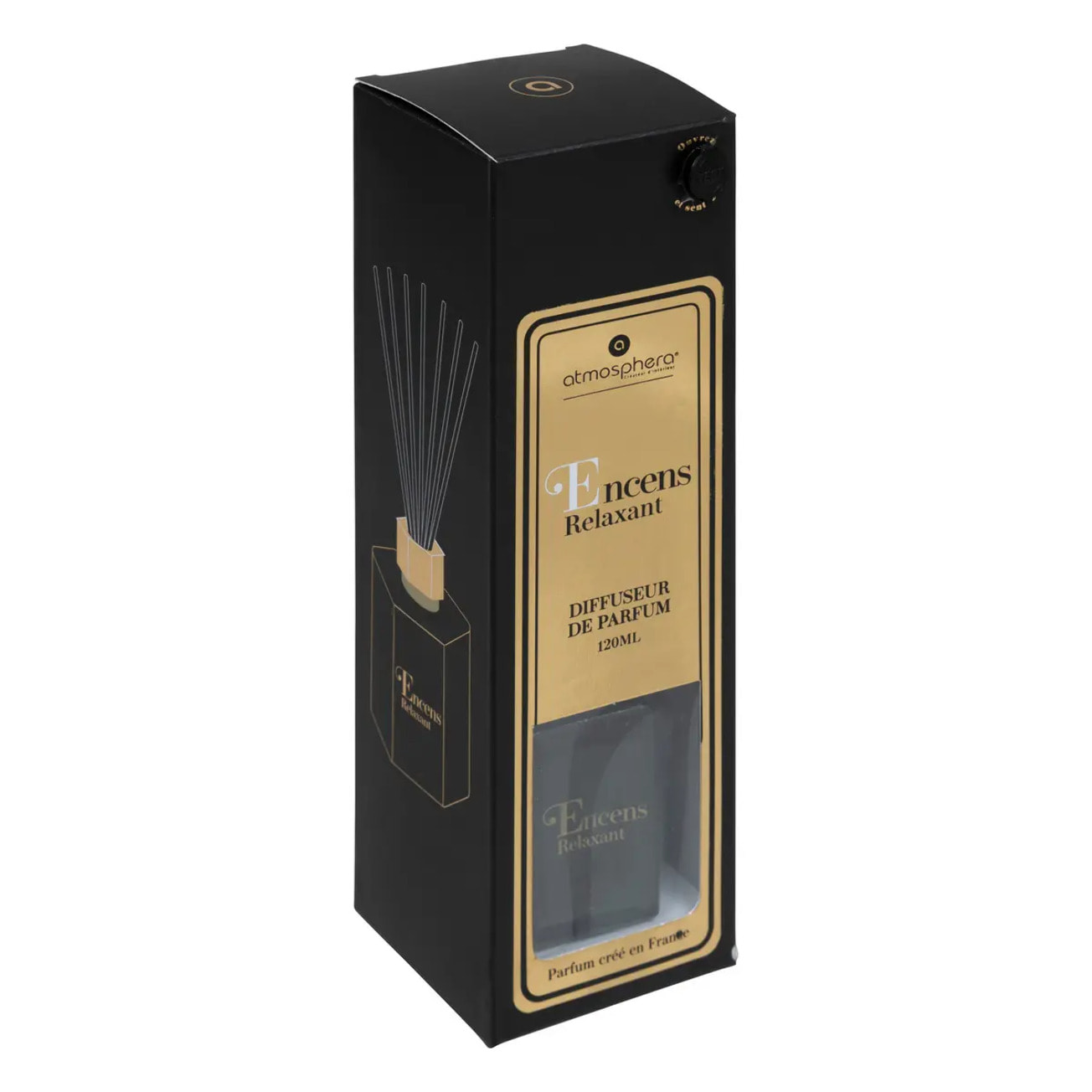 Diffuseur de parfum "Arlo" en verre 120ml encens relaxant