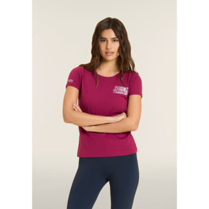 T-shirt Regular Freddy Training con Glitter sul Cuore