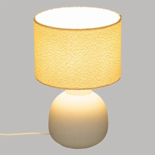 Lampe ronde "Lali" H43cm blanc