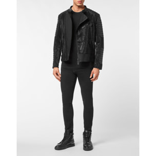 PHILIPP PLEIN Biker de cuero