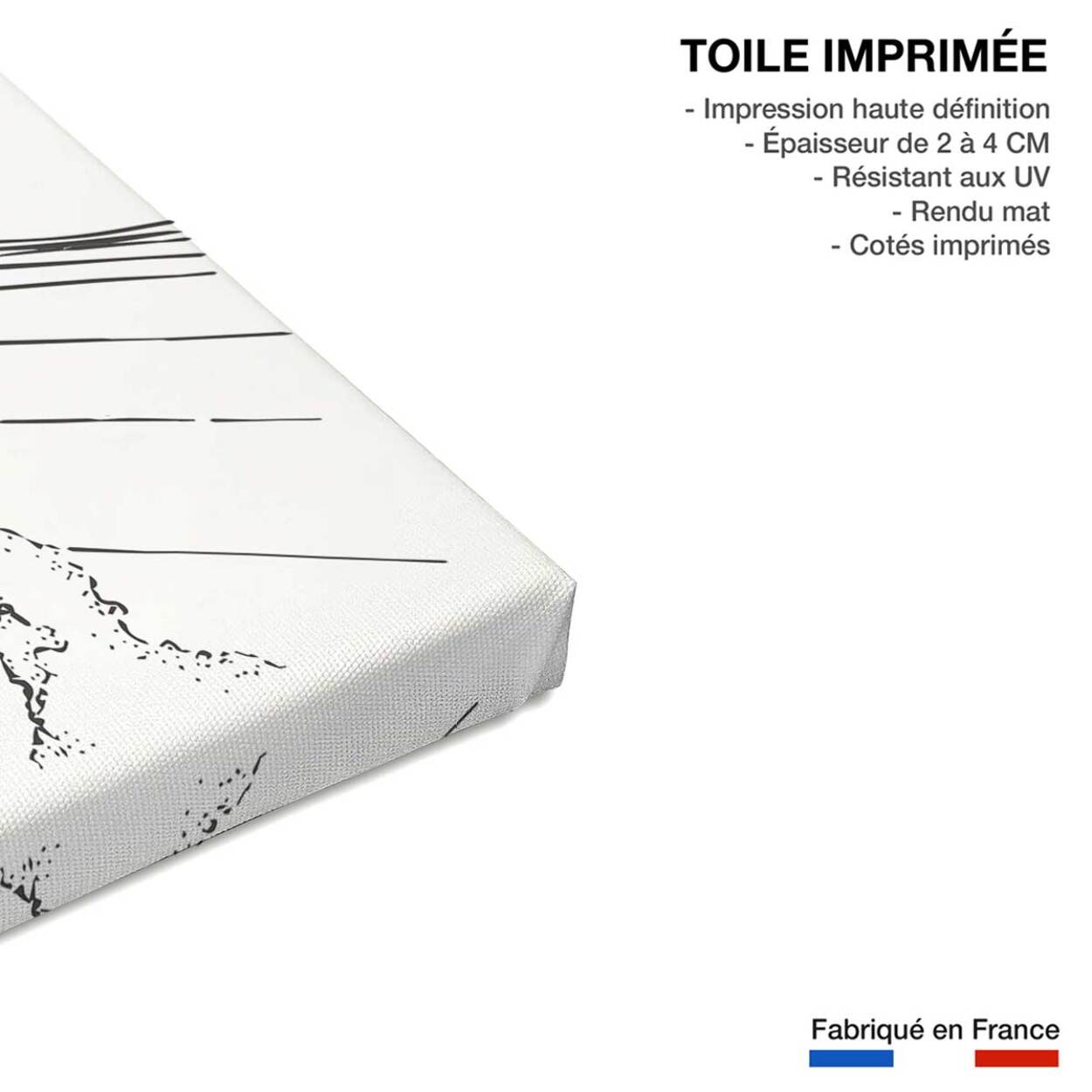 Tableau surfeuse tube Toile imprimée