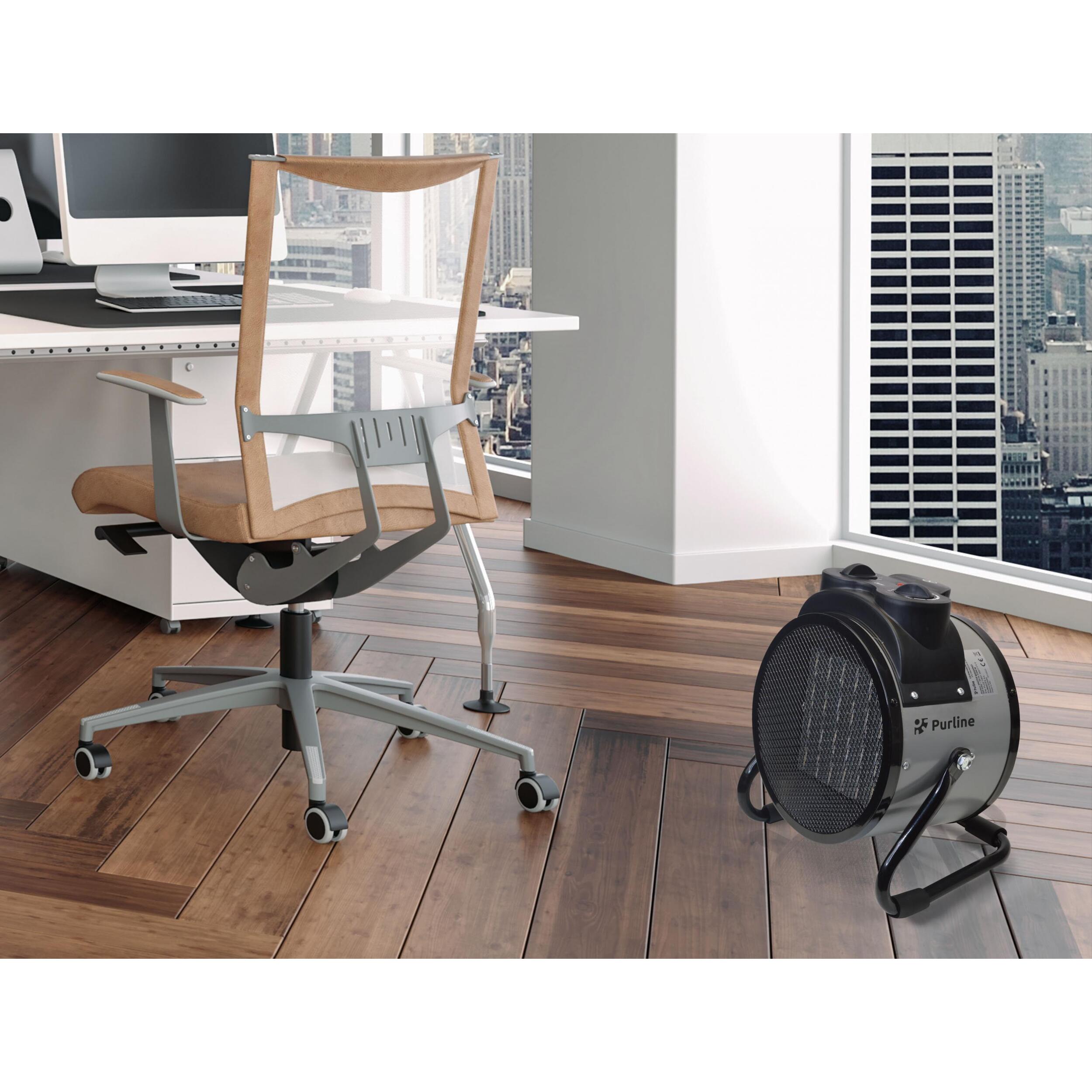 Calefactor Industrial en gris HOTI F2000 IND PURLINE 2000 W