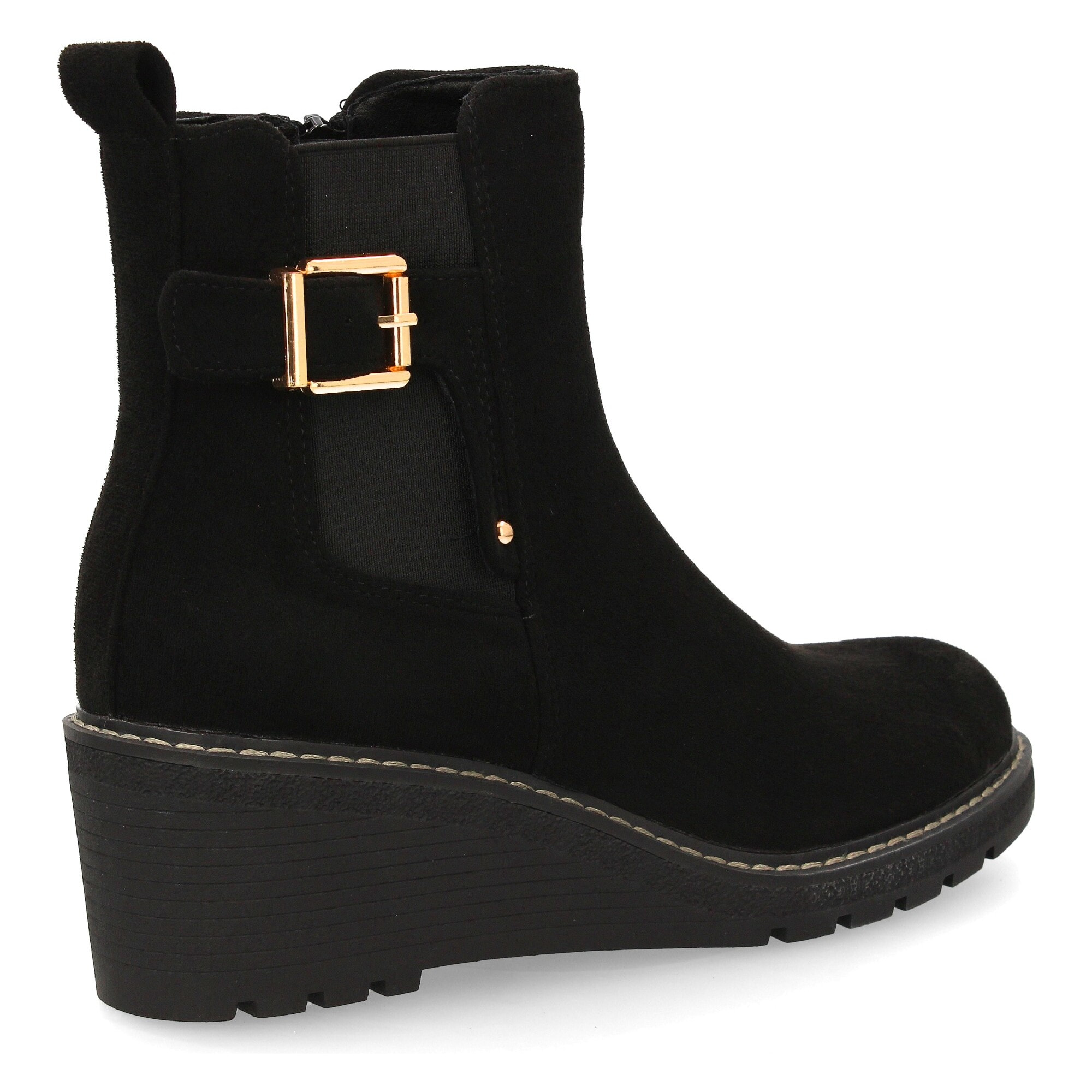Bota de cuña con estilo minimalista para mujer
