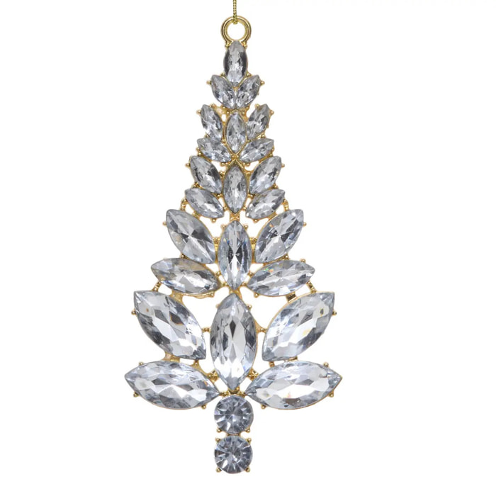 SDN METAL SAPIN STRASS 12CM