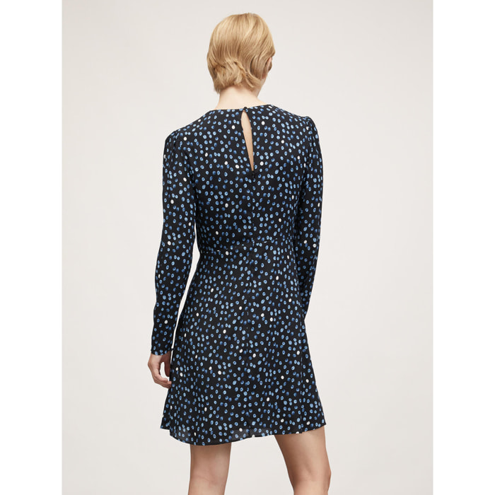 Motivi - Mini dress fantasia a pois - Blu