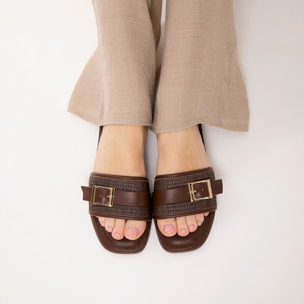 Sandali bassi testa di moro eleganti