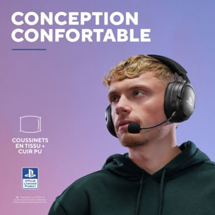 Casque gamer TRUST Forta Noir sans fil