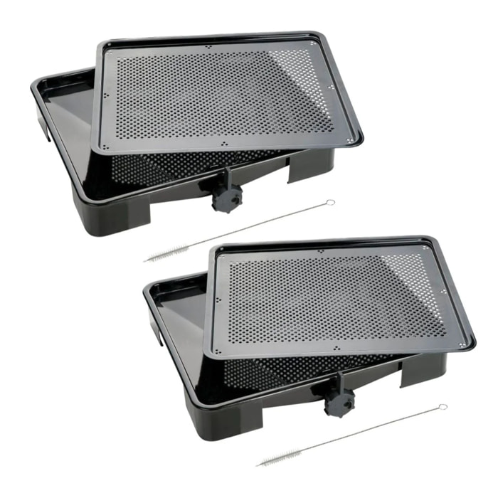 Lot de 2 plats four 39/39 cm en acier émaillé avec 2 ustensiles Zenker Special cooking