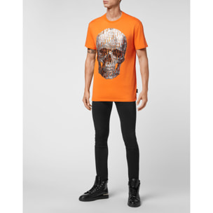 PHILIPP PLEIN T-Shirt Round Neck SKULL AND PLEIN