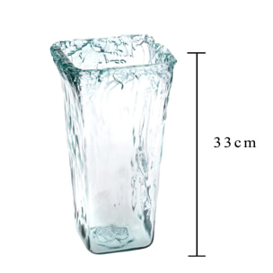 Vaso Pandora. Altezza 33 Cm - Pezzi 1 - 17X33X17cm - Colore: Incolore - Bianchi Dino - Decori Casa E Complementi