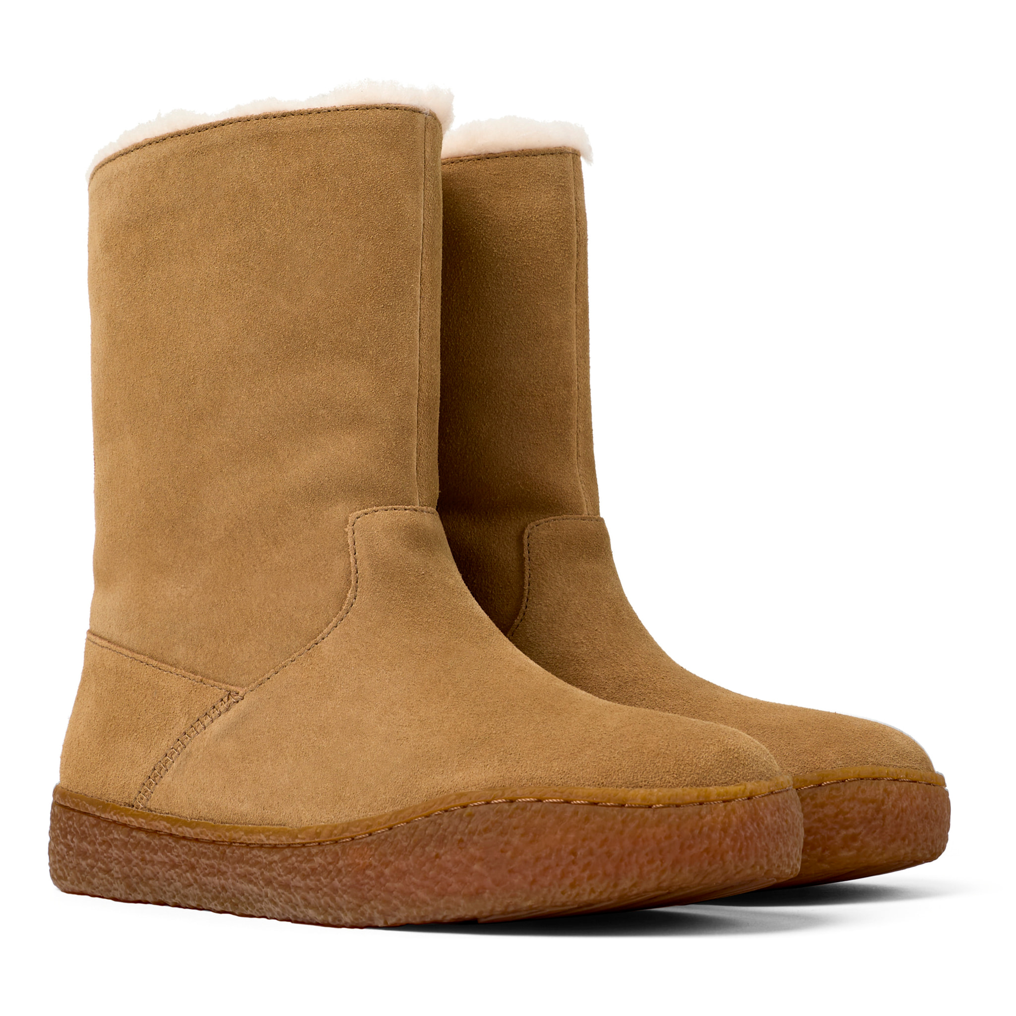 Stivaletti - CAMPER Peu Terreno - Marrone - Pelle scamosciata