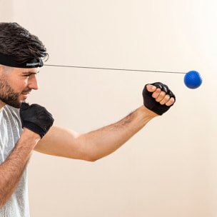 Pack Set de Pelotas de Entrenamiento y Reflejos y Máquina de Boxeo Musical Recargable InnovaGoods