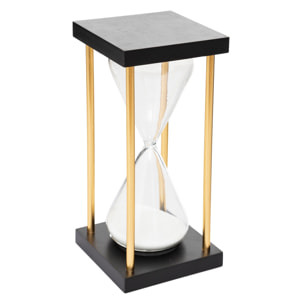 Reloj de arena de columna "subli" h18 negro