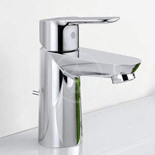 Strada II lavabo 600x430 mm 1 trou + Grohe mitigeur monocommande lavabo taille S, chrome (T300001G23328000)