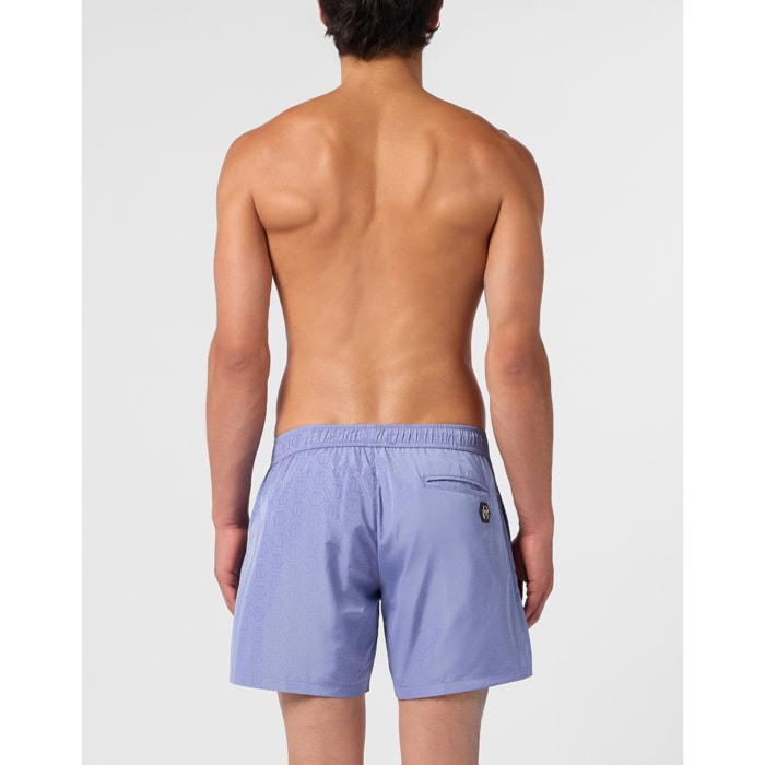 PHILIPP PLEIN Swimming Shorts Monogram Signature