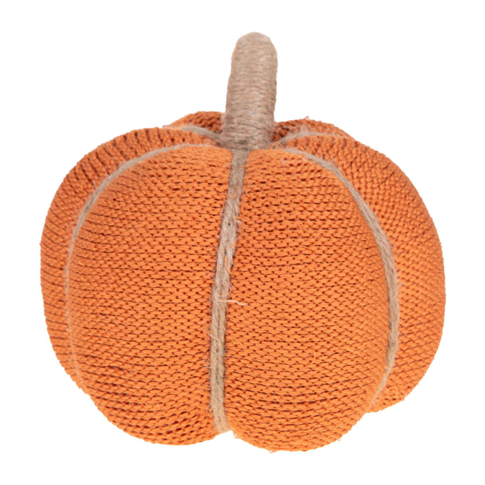 Zucca in tessuto - Pezzi 1 - Colore Arancio - 23x26Hx23cm - Bianchi Dino