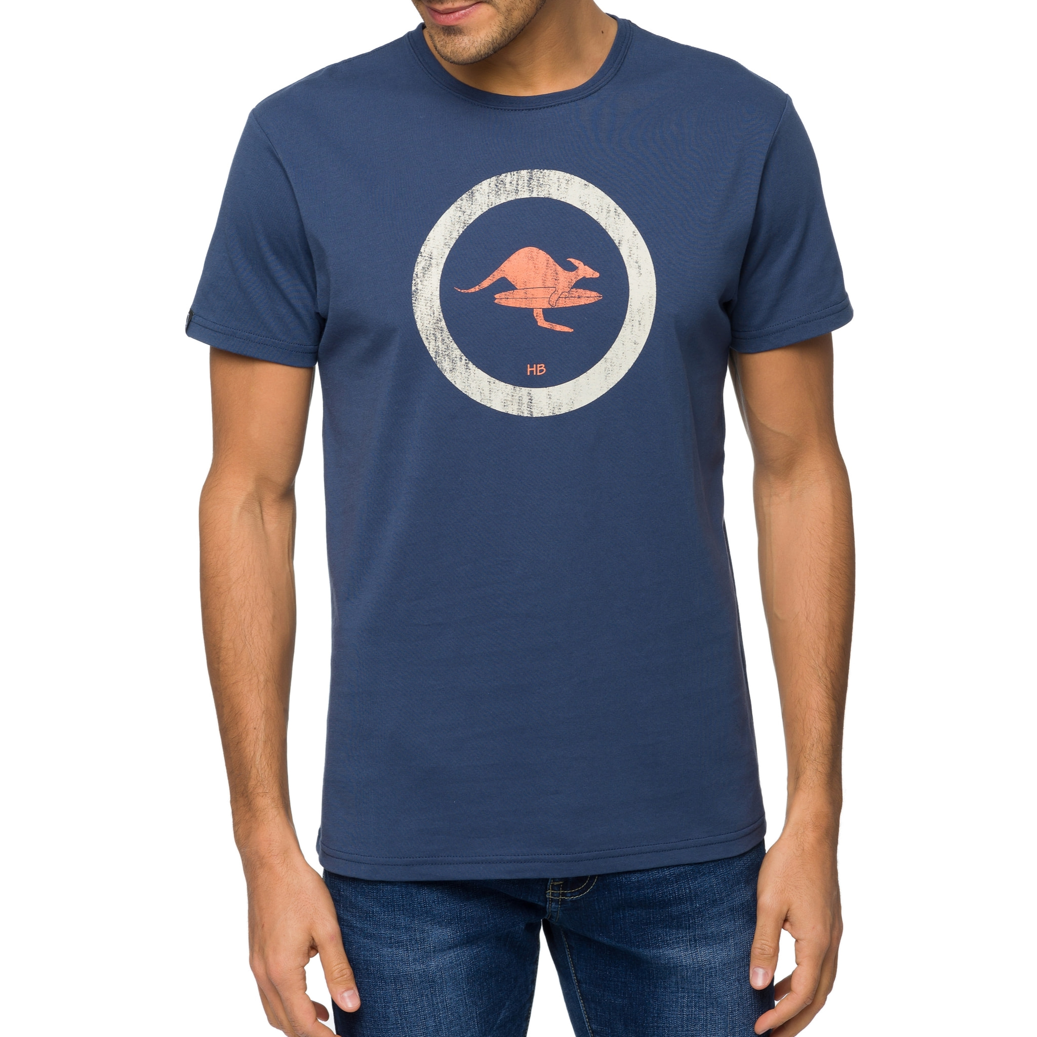 T-shirt in cotone 150 gr Hot Buttered Kailua Colore Blu indigo.