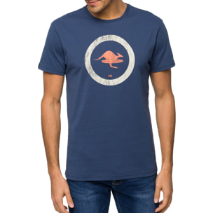 T-shirt in cotone 150 gr Hot Buttered Kailua Colore Blu indigo.