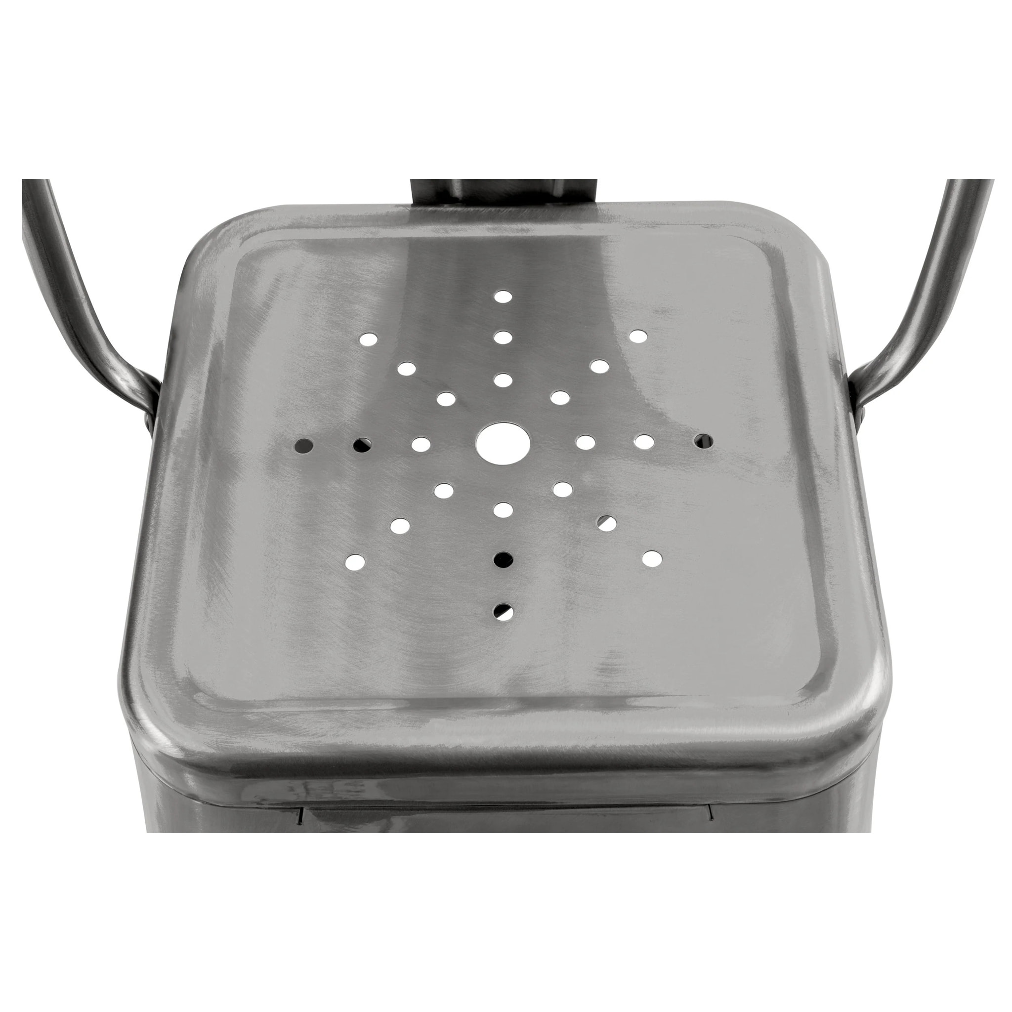 Lot de 2 chaises pour îlot central 67 cm en métal chrome - Indus