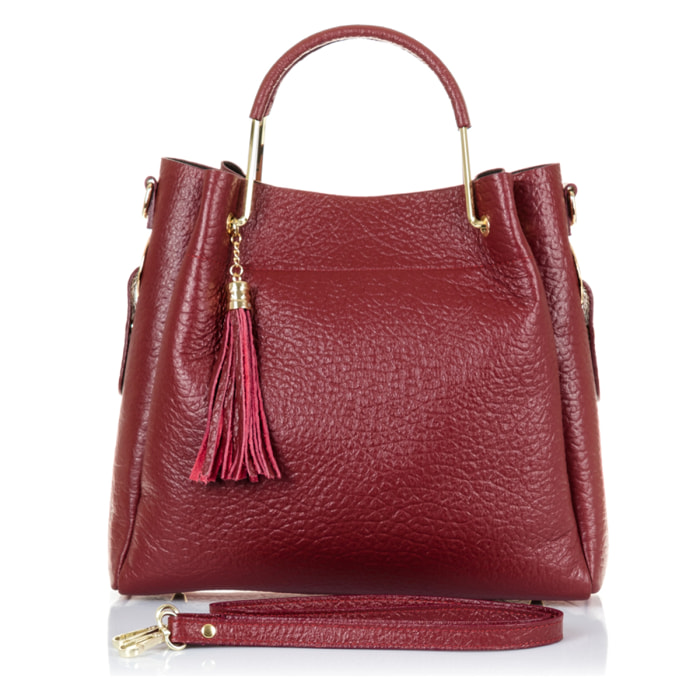 Vivalda Borsa tote Donna.Pelle autentica Dollaro