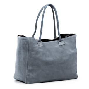 Annagrazia Bolso Shopper Mujer.Piel auténtica Gamuza.