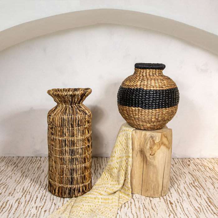 Jarre en fibre d'abaca h60cm LINA