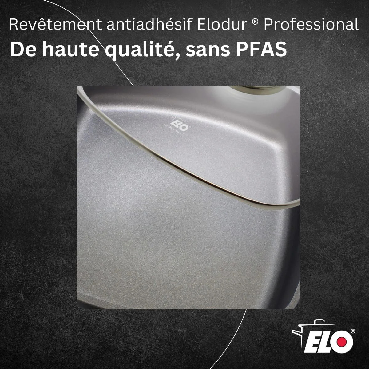 Cocotte 28 x 28 cm en fonte aluminium antiadhésive 3,6 L Elo Alucast