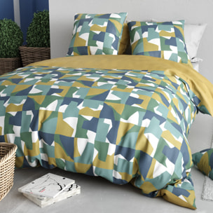 Parure Housse De Couette 3pcs 100% Coton 57 Fils MARIUS
