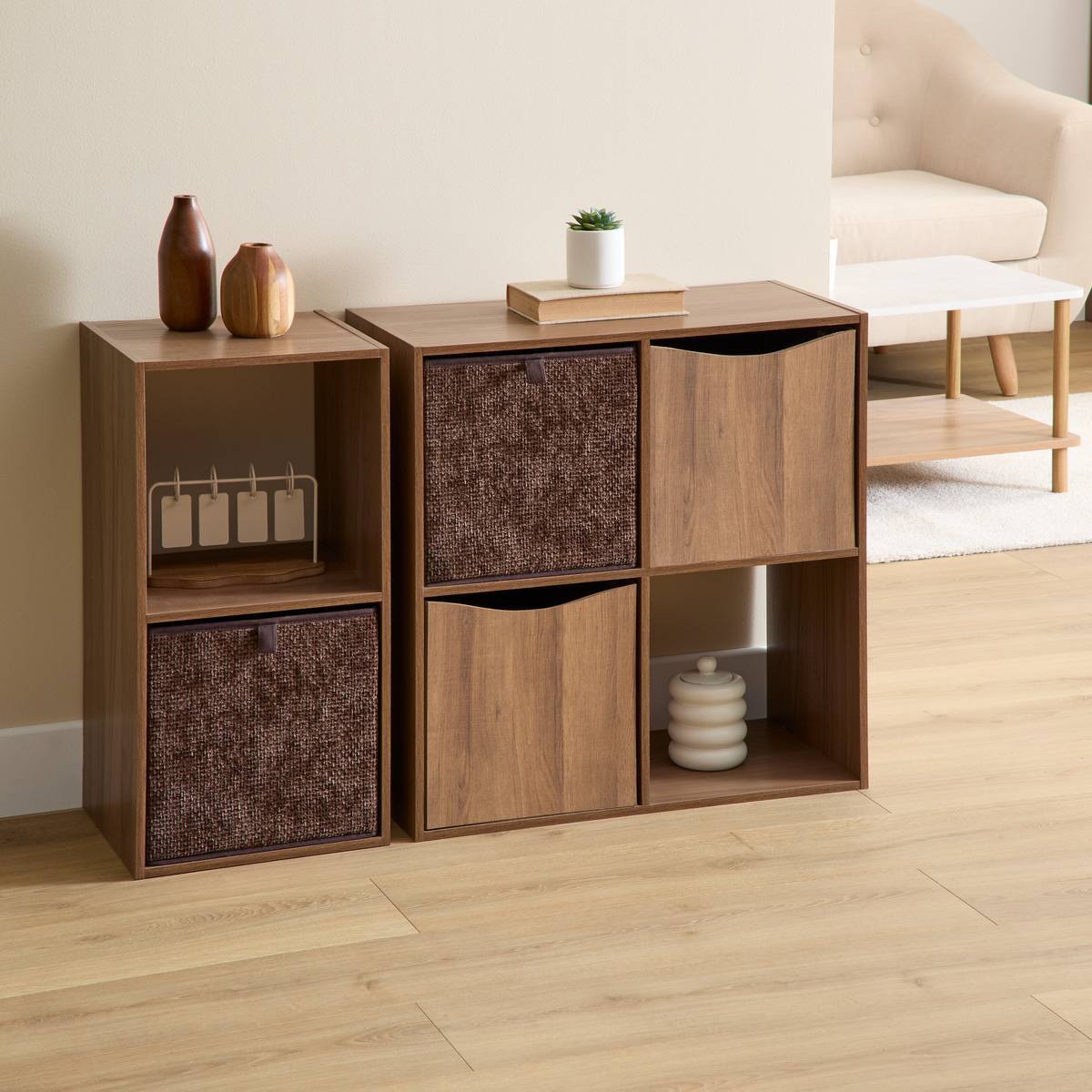 Boîte Mix'N Modul carré pliable 31x31cm chocolat