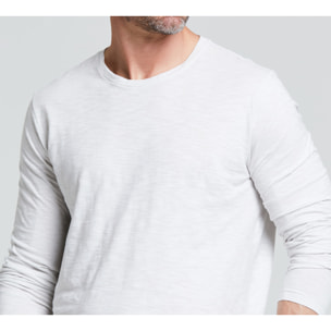 MAGLIA UOMO MANICA LUNGA COTONE FIAMMATO