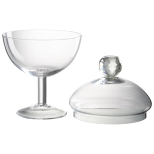 J-Line pot de conservation Diamond Cristal - verre -transparent - large