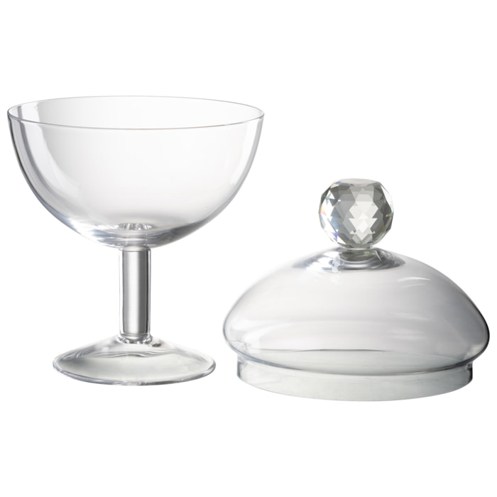J-Line pot de conservation Diamond Cristal - verre -transparent - large