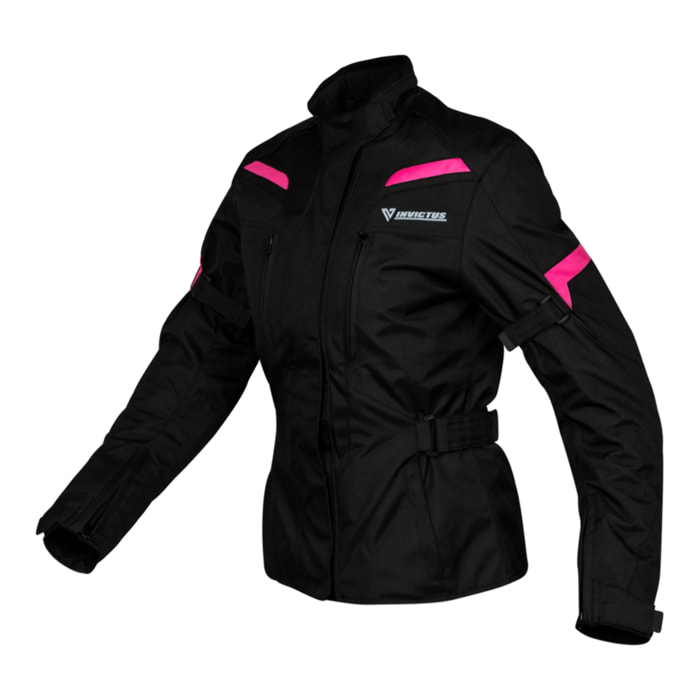 CHAQUETA DE MOTO CHICA LAGERTHA VIOLET  INVICTUS