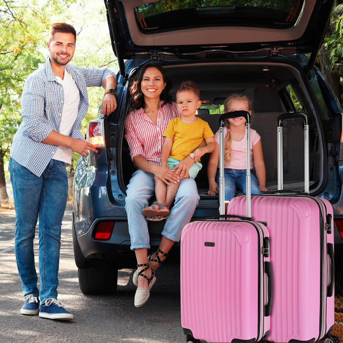 Maleta Itaca Sevron Set 2 Unidades Rosa