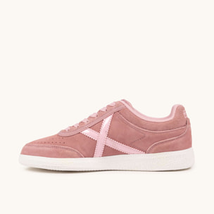 Zapatilla de Ante en Color Rosa Pastel MUNICH RUMBA WMN 26