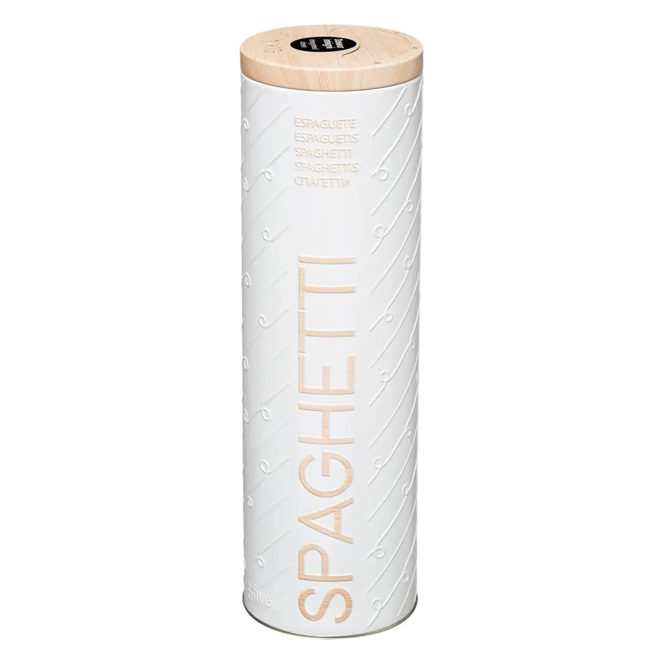 Boîte à spaghettis métal "Scandinave Nature" blanc