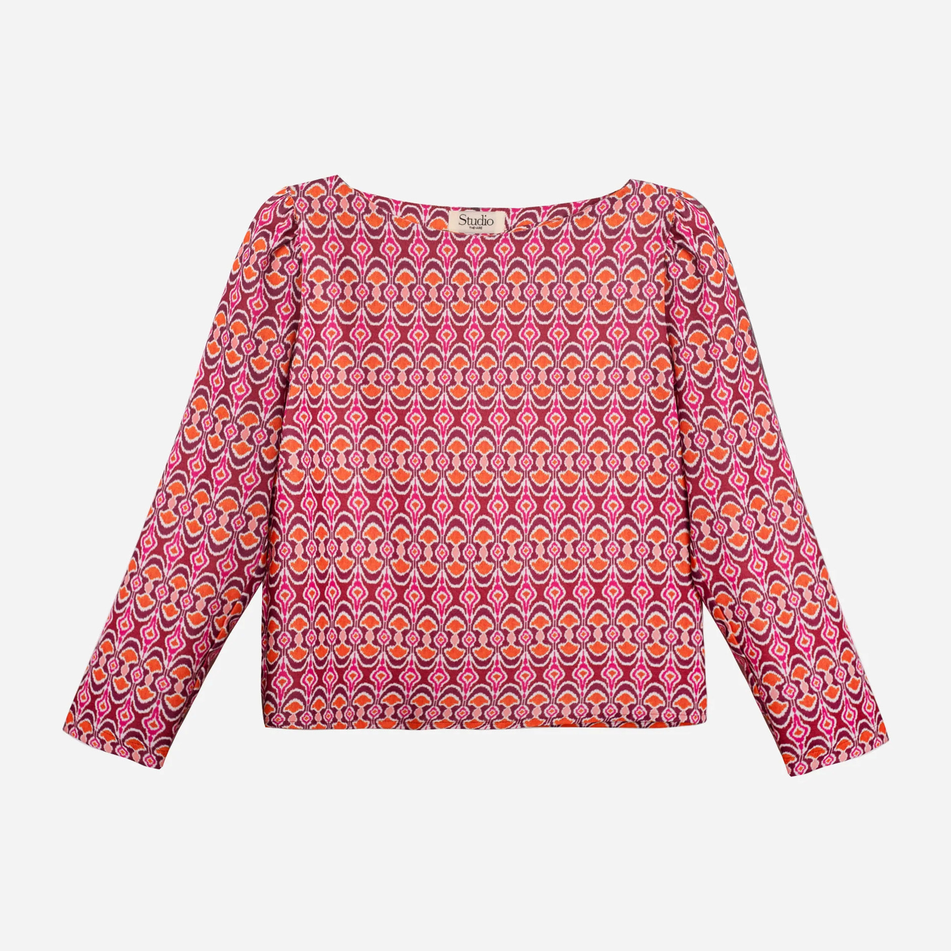 Blusa de mujer estampada con manga