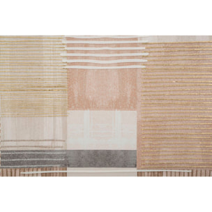 STAMPA DIPINTA SU TELA LIGNES C/CORNICE -B- CM 60X3X60