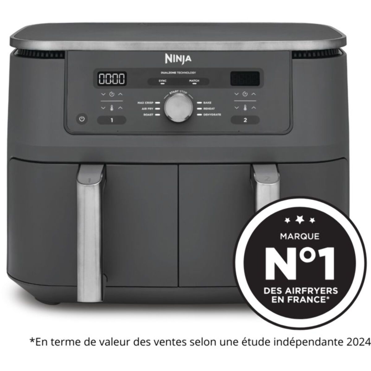 Friteuse sans huile NINJA Foodi Airfryer Dual Zone DZ400EU