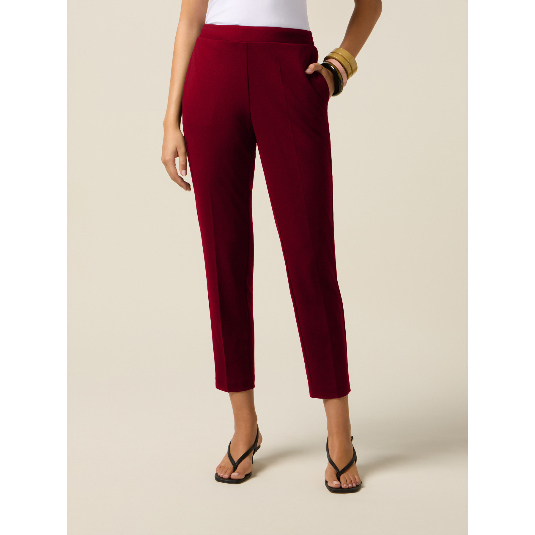 Oltre - Pantalones pitillo - Rojo