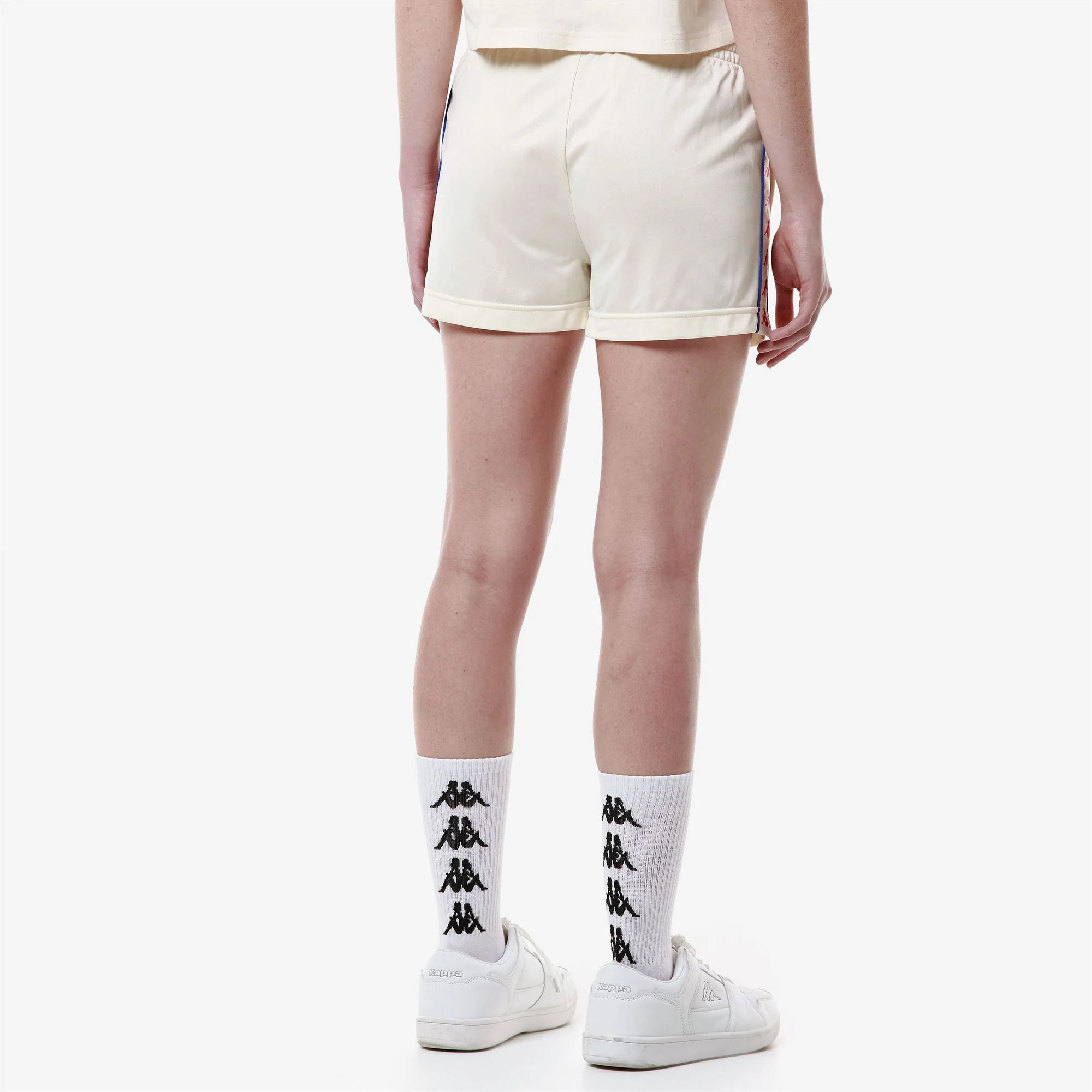 Kappa - Pantaloni Corti Donna Bianco - 222 Banda Ladytread