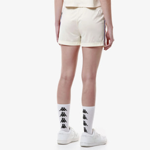 Kappa - Pantaloni Corti Donna Bianco - 222 Banda Ladytread
