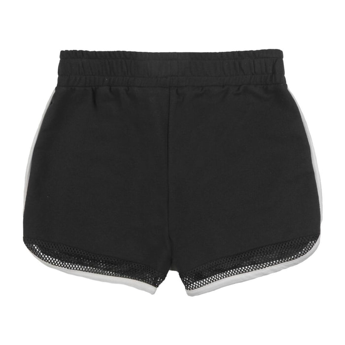 Shorts para niña de Leone 1947 Apparel, confeccionados en felpa de malla. Ligeros y cómodos.