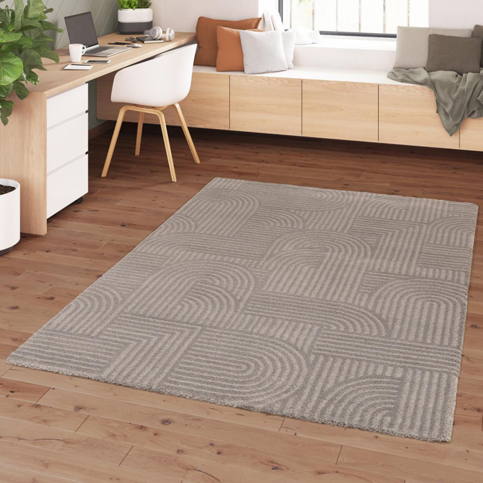 Tapis salon et chambre tissé motif simple GONO