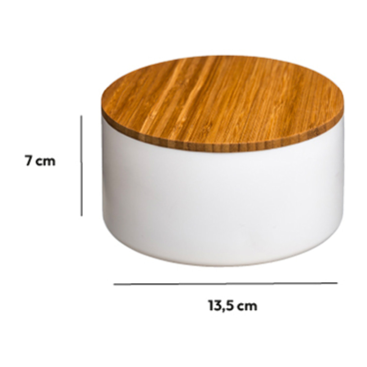 Boîte de rangement avec miroir Blanc Naturéo