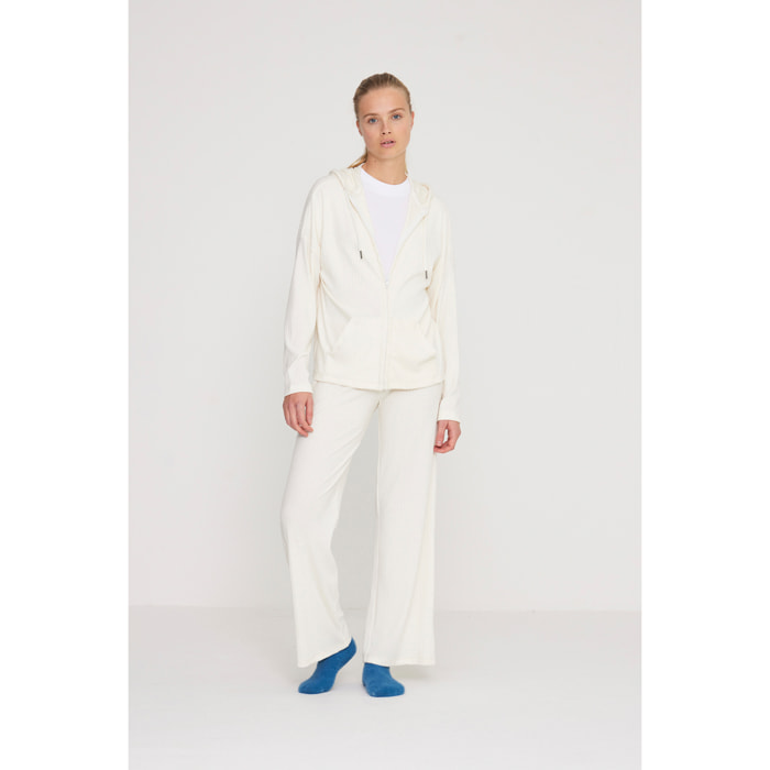 Completo loungewear donna dora in maglina a coste Noidinotte